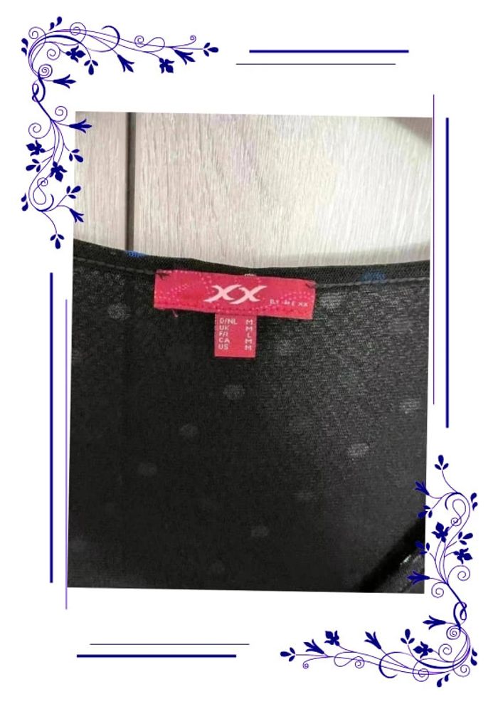 Jolie robe noire pois colorés M - photo numéro 4