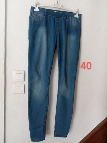 Jeans strech taille élastique femme 40