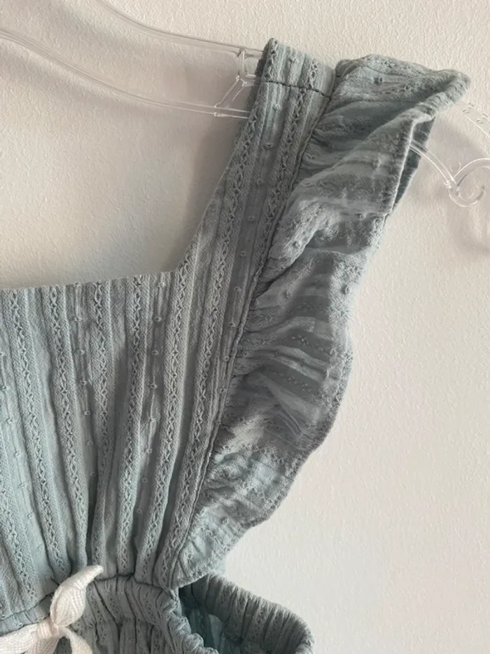 Ensemble mère fille pat pat robe femme body fille vert d’eau - photo numéro 9