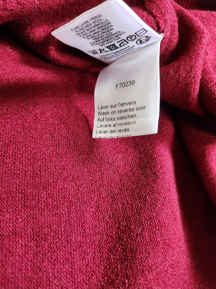 Pull en laine Lacoste made in France XL / XXL - photo numéro 7