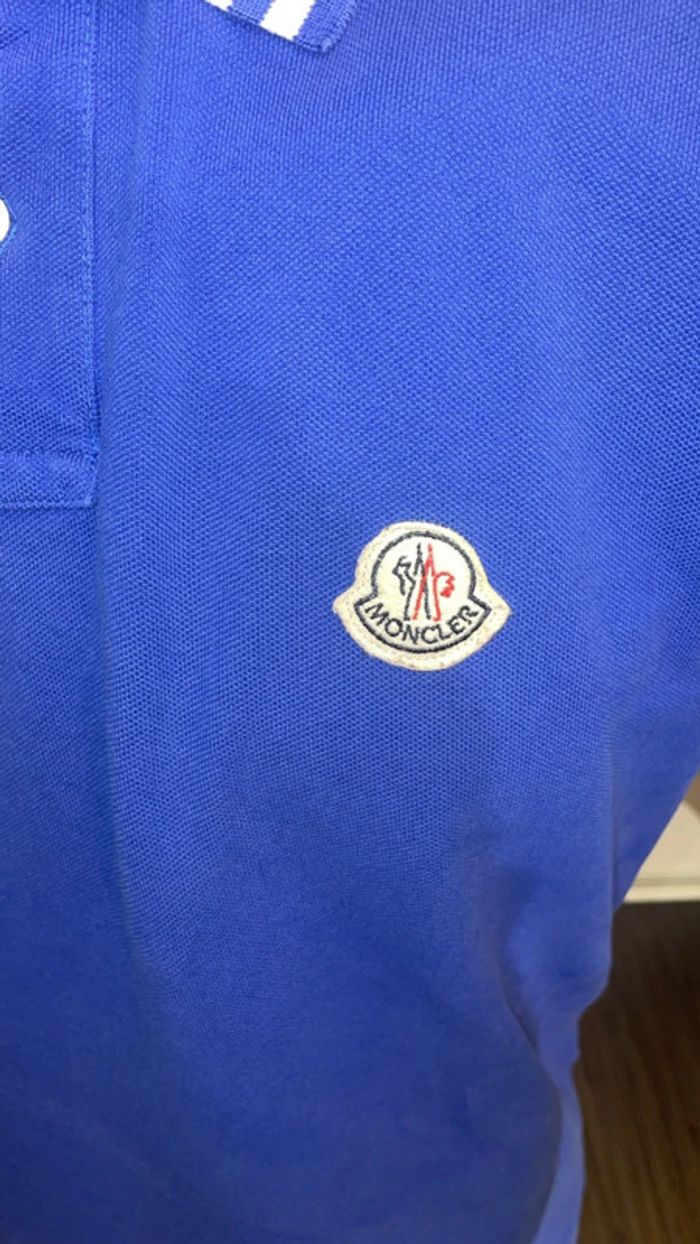 Polo Bleu Moncler TL - photo numéro 2