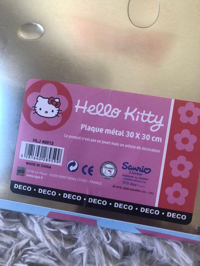 Plaque métal Hello Kitty Neuve - photo numéro 5