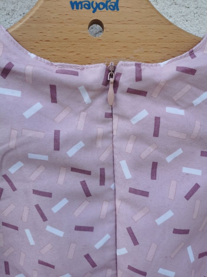 Robe bebe dans les tons parme et rose 18 mois neuve sans étiquette - photo numéro 4