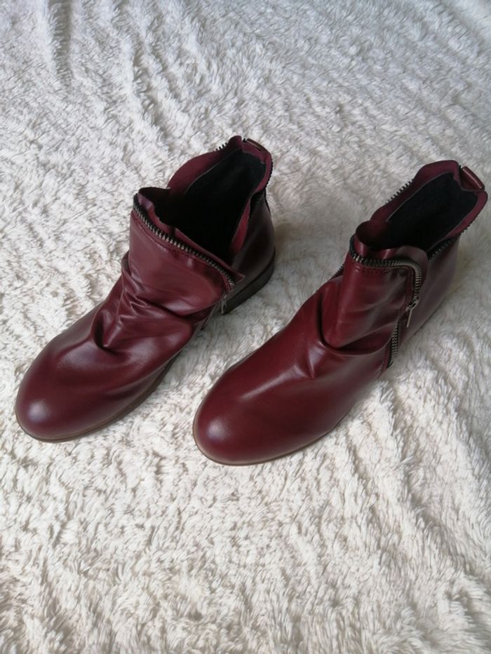 Boots neuves Bordeau taille 37 - photo numéro 2
