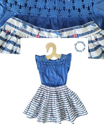 8 ans ensemble été okaidi teeshirt et jupe