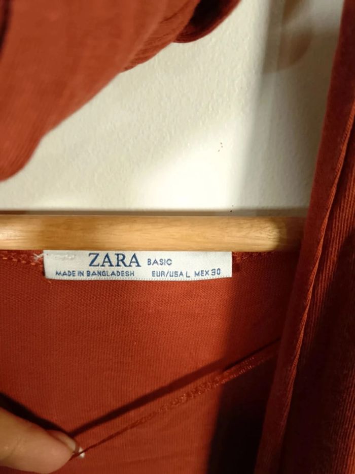 C9 robe rouille Zara L - photo numéro 3