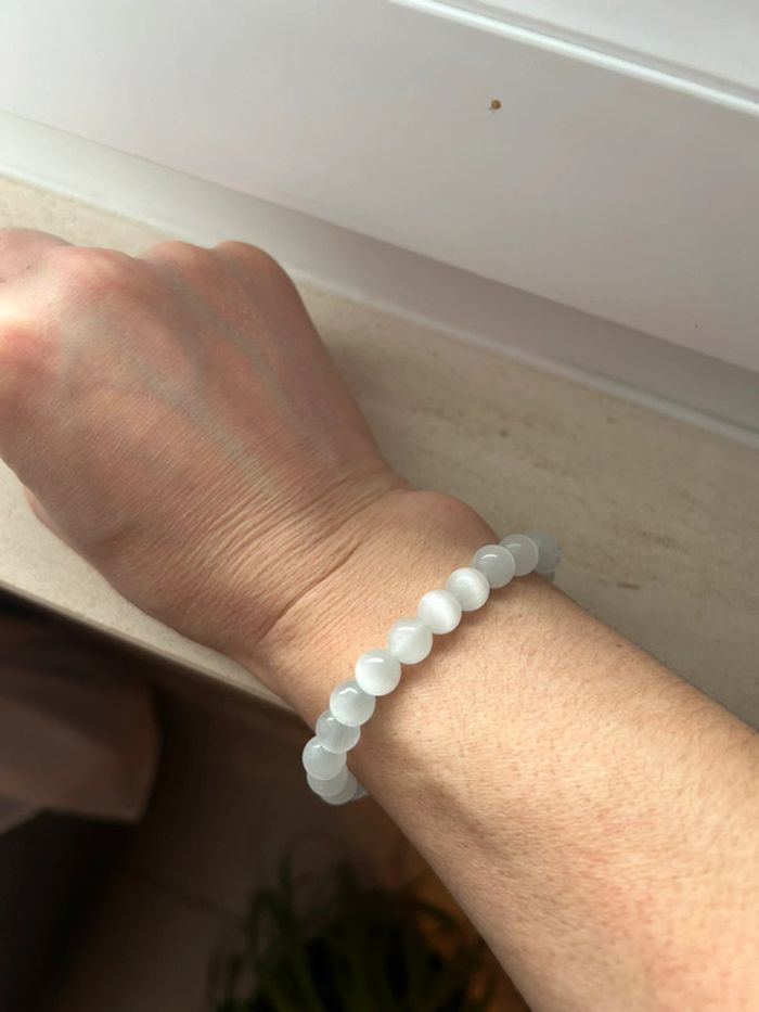 Bracelet œil de chat énergie pierre - photo numéro 2