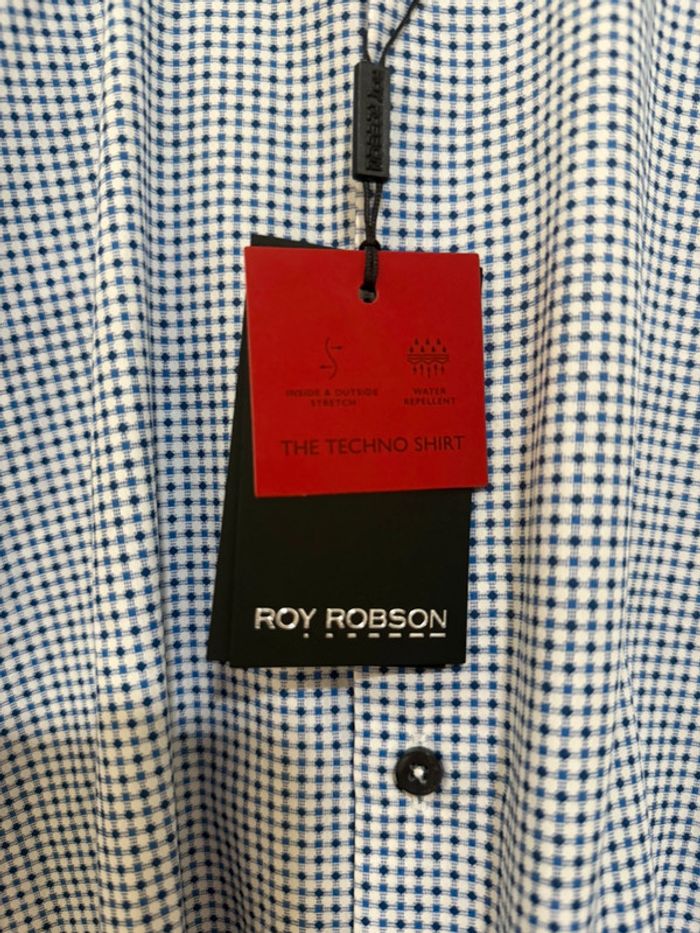 Roy Robson - Chemise à carreaux, Bleu, taille XL - photo numéro 3