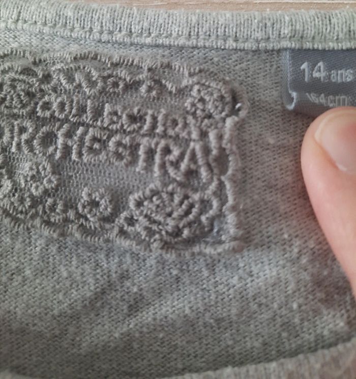 Tee-shirt manches longues taille 14 ans orchestra - photo numéro 3