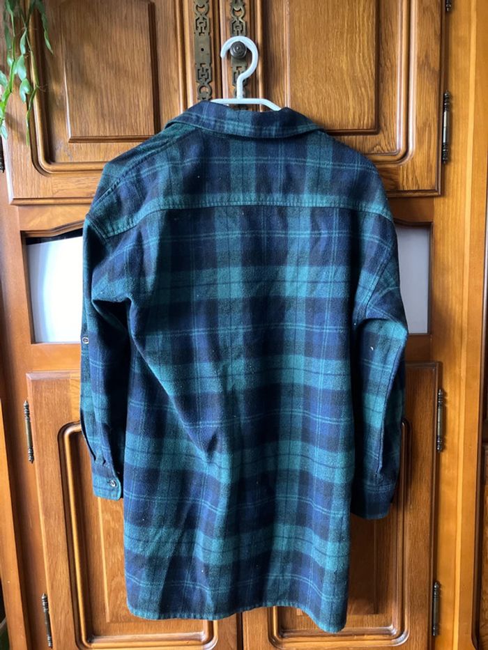 Chemise épaisse à carreaux verte - photo numéro 3