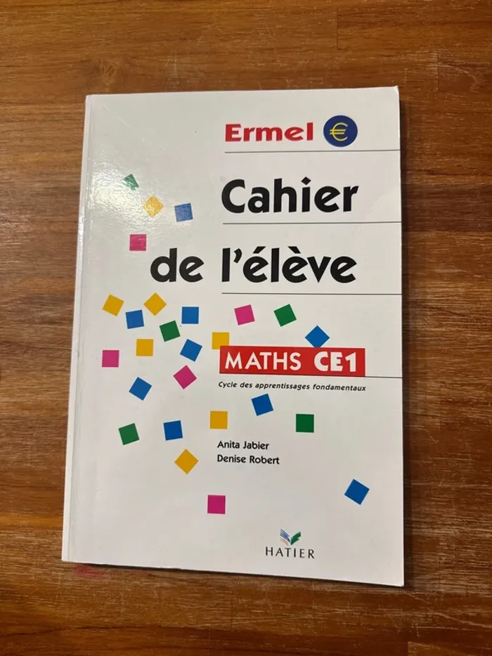 Livre cahier de l’élève maths CE1