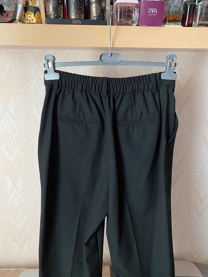 Superbe beau pantalon taille haute à pince Zara noire neuf avec étiquette taille 36 - photo numéro 8