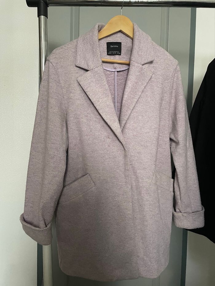 Manteau Lila Bershka