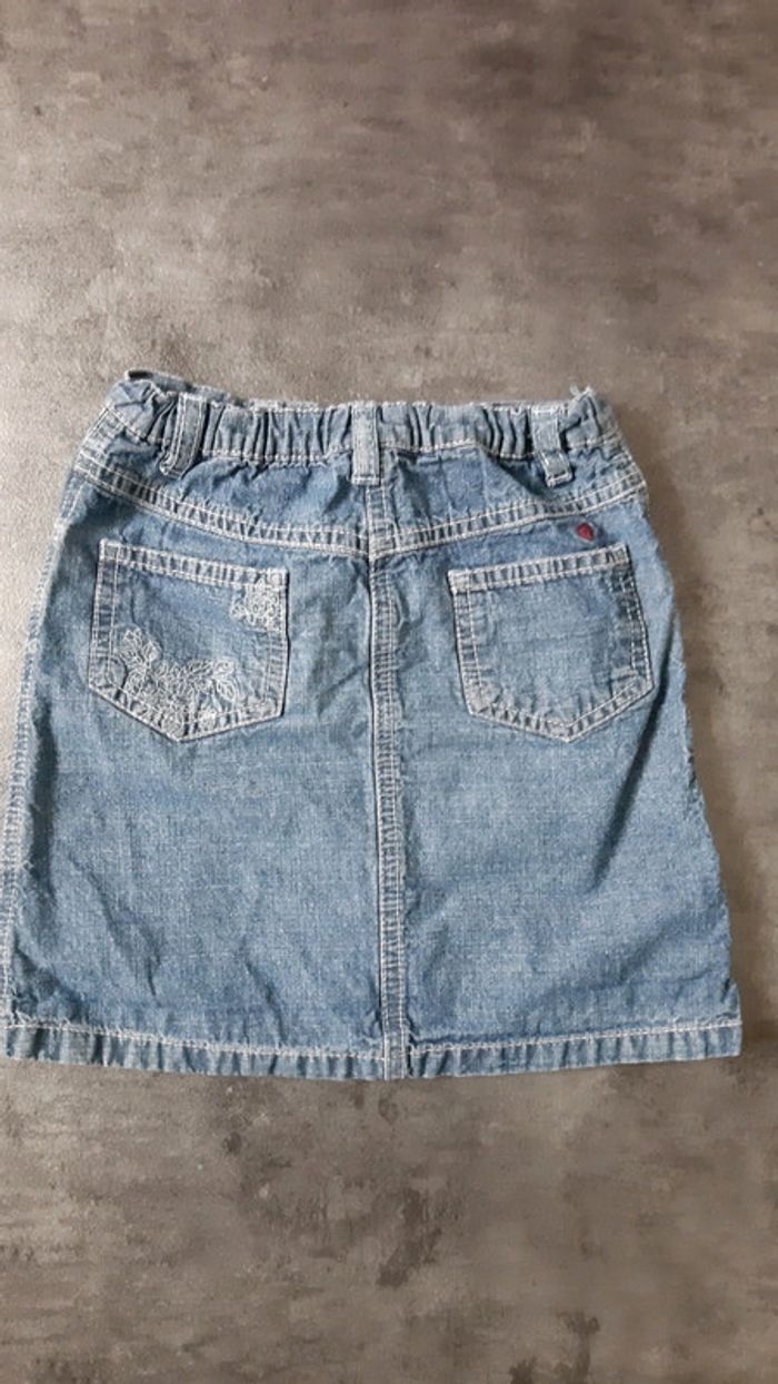 Jupe en jeans légère fille réglable 100% coton - photo numéro 4