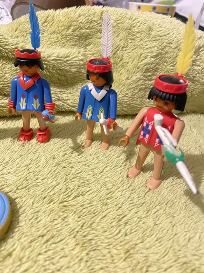 Playmobil Indiens Soldats Nordique Vintage 1974 Geobra - photo numéro 2