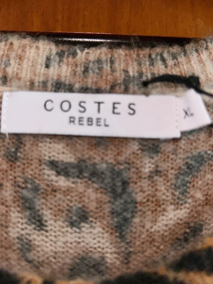 Pull imprimé léopard/tigre xl Costes neuf avec étiquette - photo numéro 5