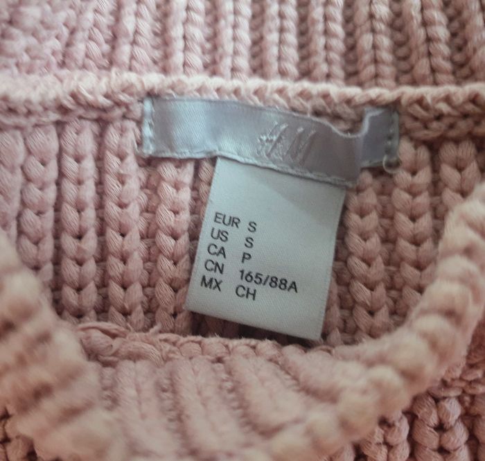 Pull épais taille s rose H&M - photo numéro 2