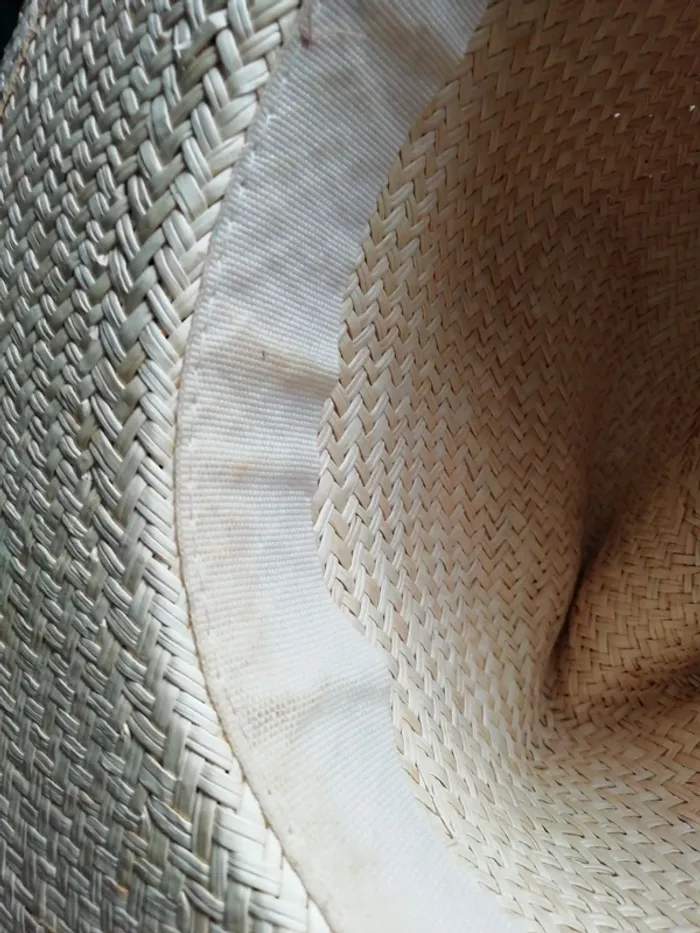 Chapeau de paille Wellington vintage rétro - photo numéro 4