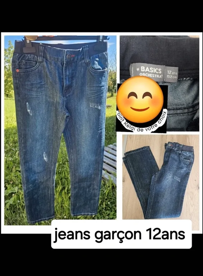 Jeans garçon taille 12ans garçon