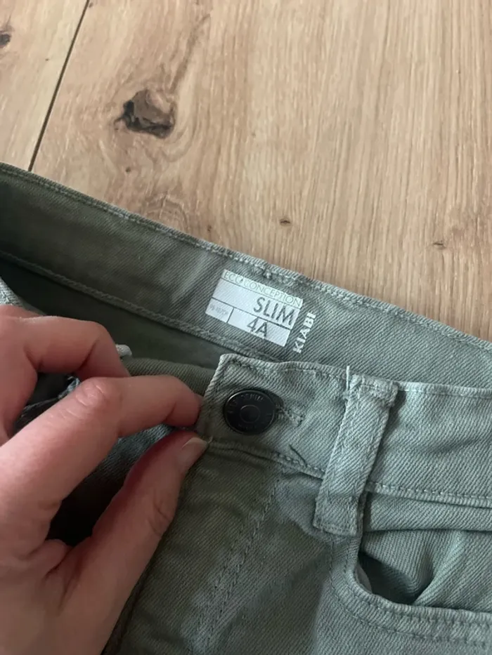 Jeans slim kaki - photo numéro 3