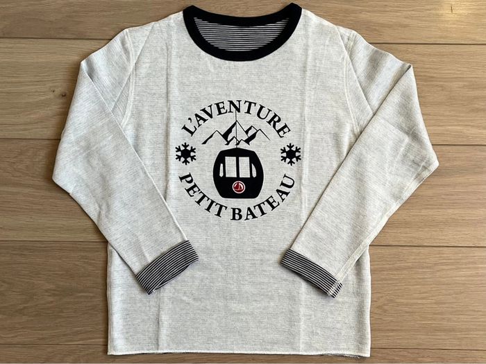 T-shirt en tubique réversible Petit bateau T-8 ans - photo numéro 2