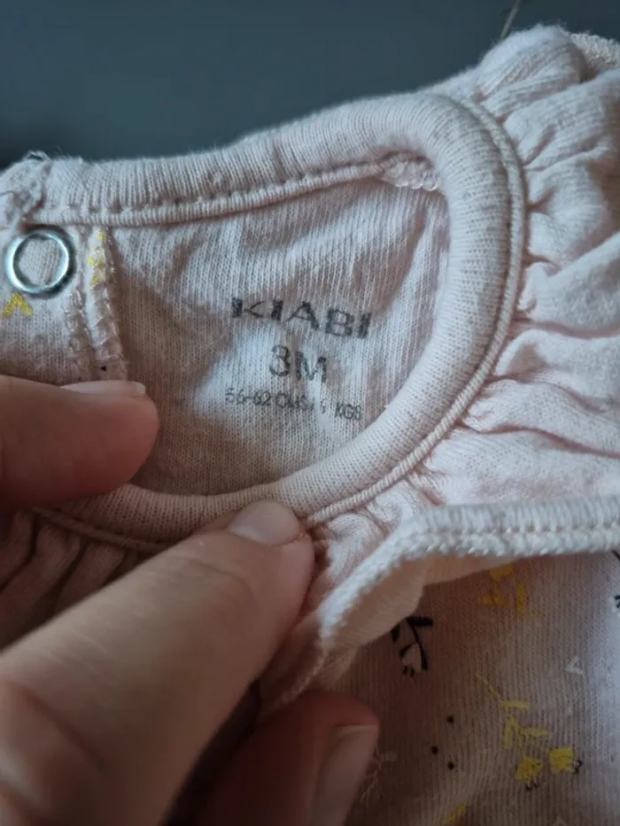 Pyjama sans pieds kiabi 3 mois 56/62 cm - photo numéro 2