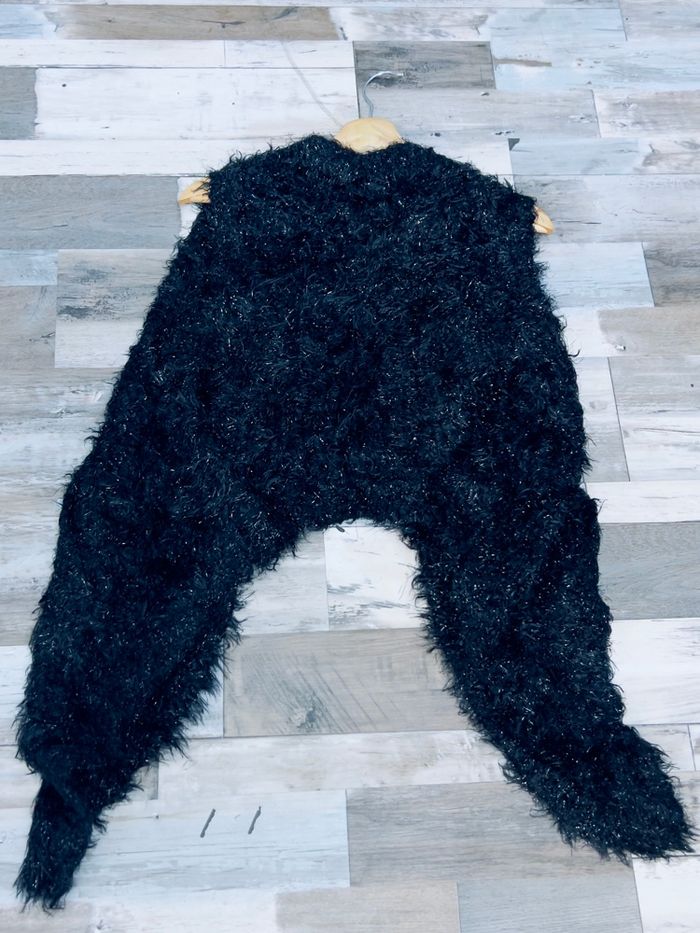Gilet pull asymétrique scintillant argenté - photo numéro 4