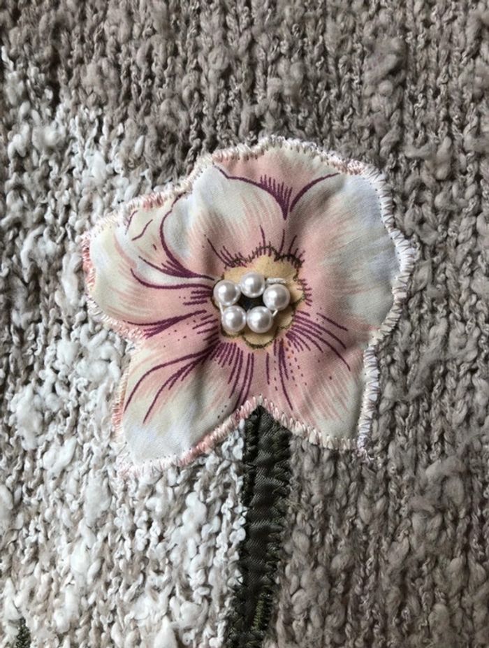 Pull à fleurs vintage TU - photo numéro 4