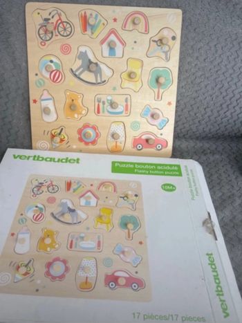 Puzzle en bois Vertbaudet complet 10 m+