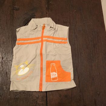 Veste toile sans manche