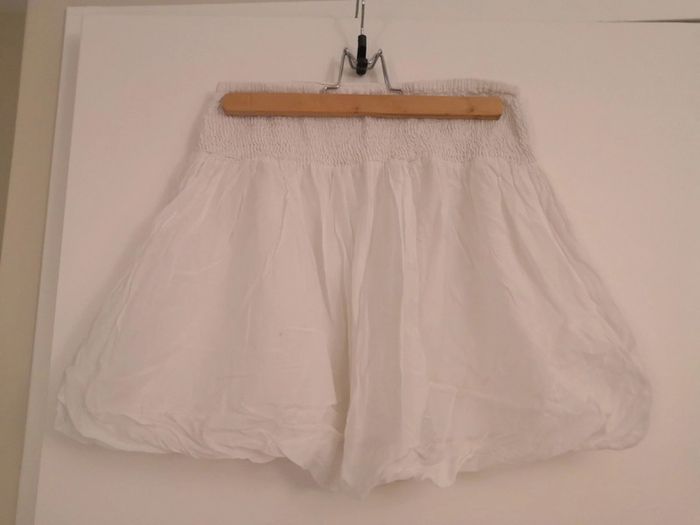 Jupe courte blanche No Excuse T38 - photo numéro 2