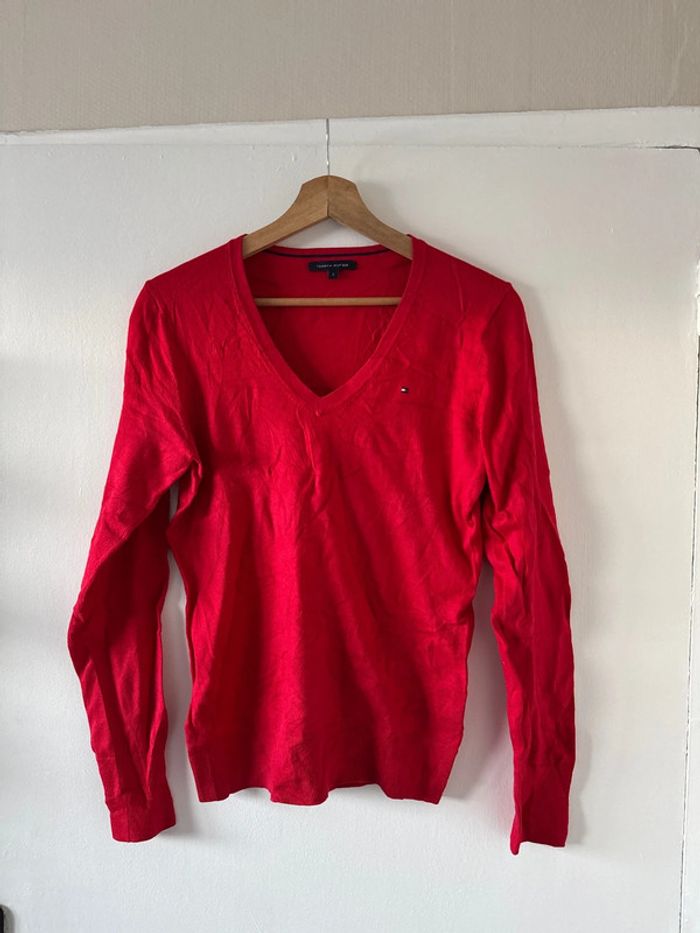 Pull Col V femme Tommy Hilfiger S