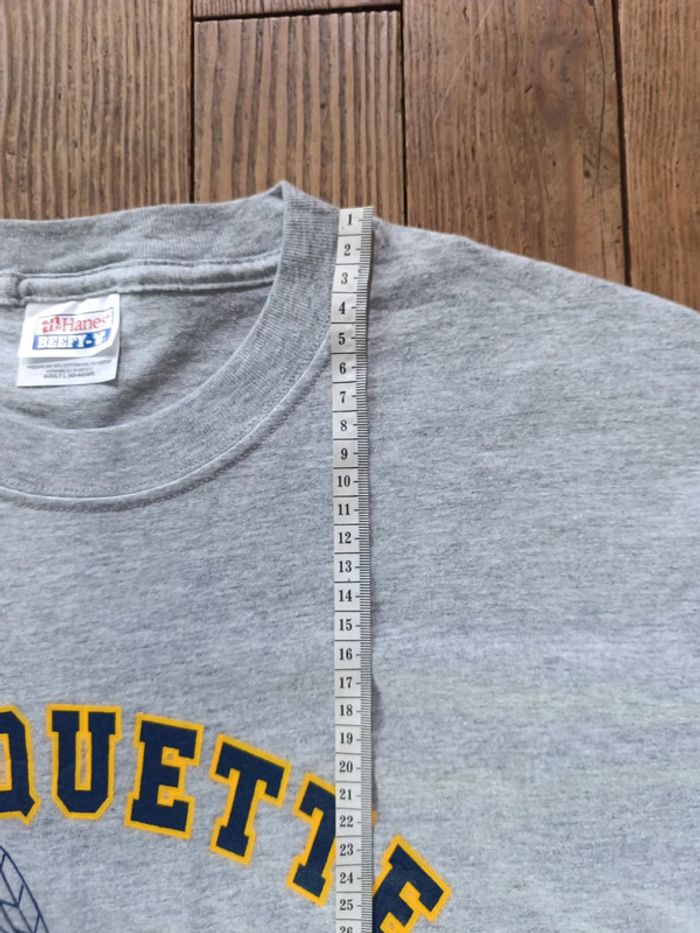 T-shirt vintage 90's rare Marquette Warrior L - photo numéro 6