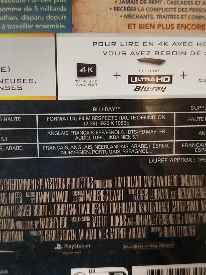 Uncharted - Blu-ray 4K - photo numéro 4