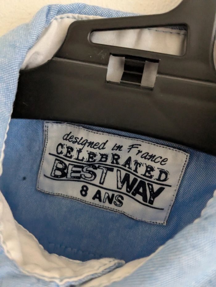 Chemise bleue 8 ans - photo numéro 2