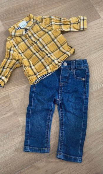 Chemise + jean 3 mois