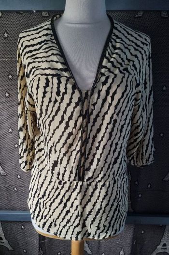 Blouse zébré taille M