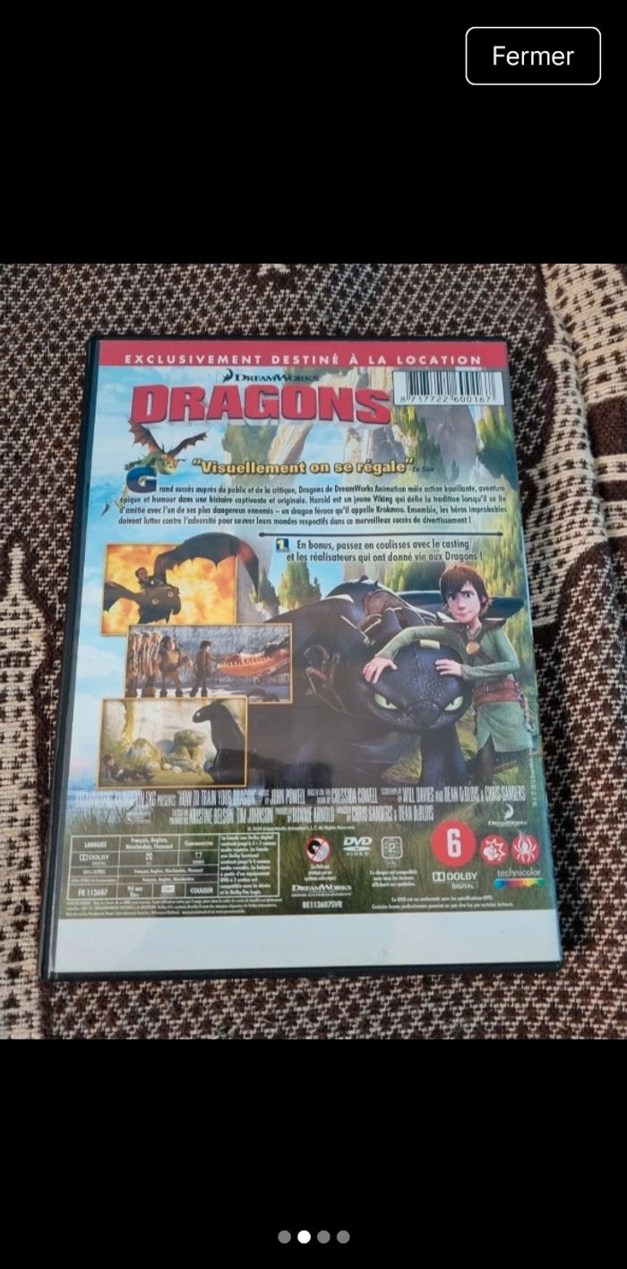 Dvd Dragon 1 (Dreamworks) - photo numéro 2