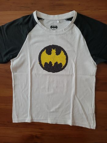 Tshirt mc avec sequin batman