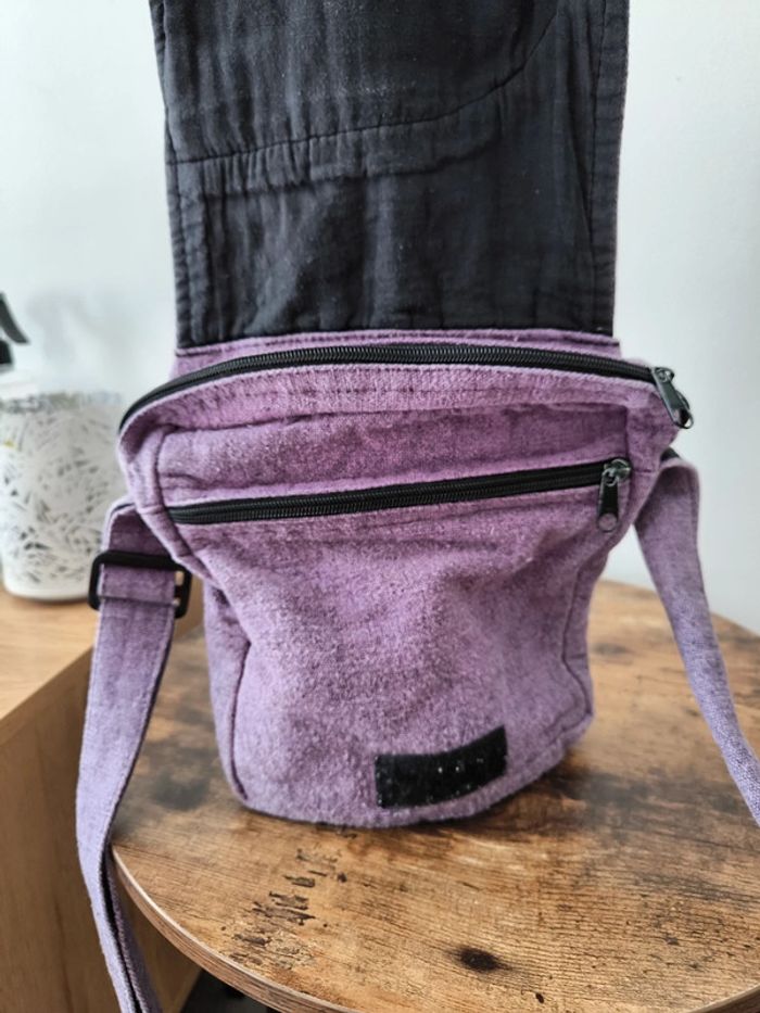 Sac bandoulière brodé – style bohème usé - photo numéro 2