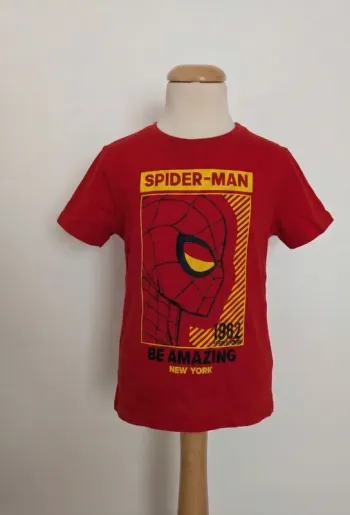 T-shirt Spider-Man Marvel Rouge - 6 Ans - Coton - (Taché / Pour jouer)