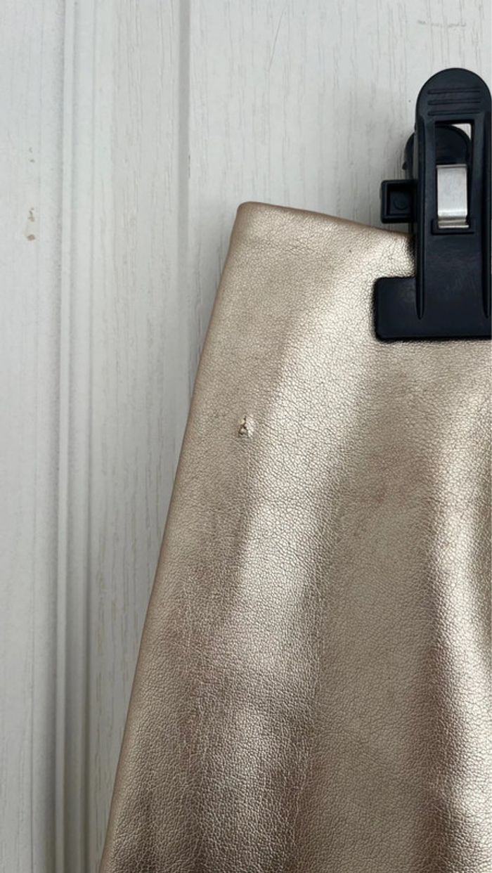 Jupe en cuir doré - photo numéro 7
