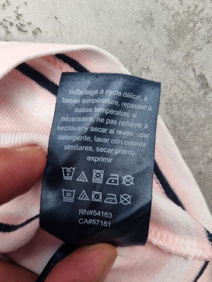 Sweat rayé Tommy Hilfiger manches 3/4 – Taille L/40 Femmes - photo numéro 8