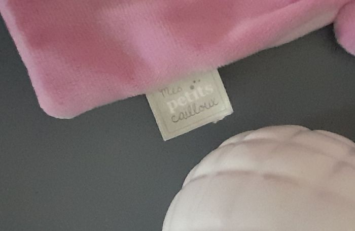 Doudou ours rose Mes petits cailloux - photo numéro 2