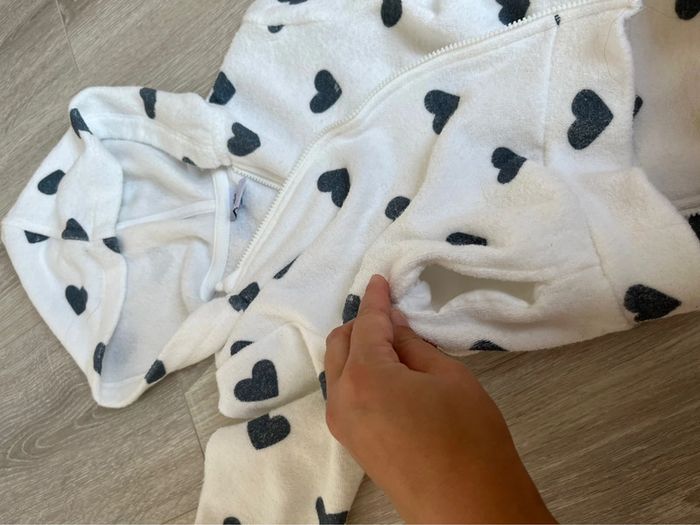 Gilet coeur bleu fille petit bateau - photo numéro 5
