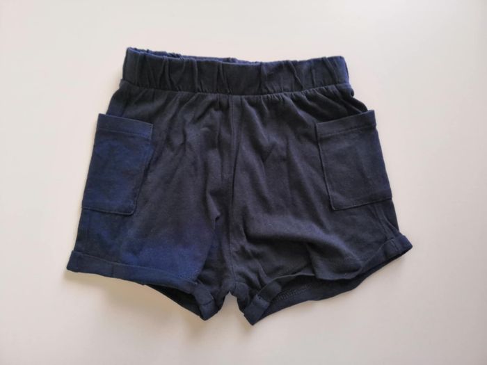 Ensemble 2 pièces (short + t-shirt, Bleu) 9 mois (74 cm) Kiabi - photo numéro 4