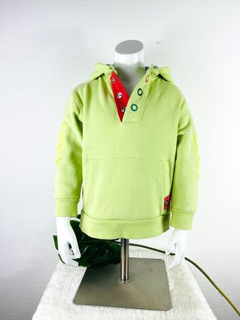 💎 Sweat avec capuche épaisse vert clair Verbaudet en très bon état 💎