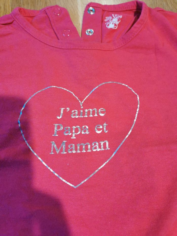 T shirt fille 24 mois U Tout Petits - photo numéro 2
