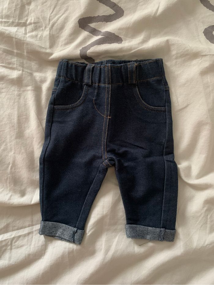 Lot de 7 jeans   ( élastique) taille 3 mois bébé fille - photo numéro 5
