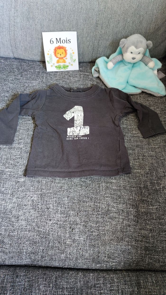 T-shirt manches longues 6 mois